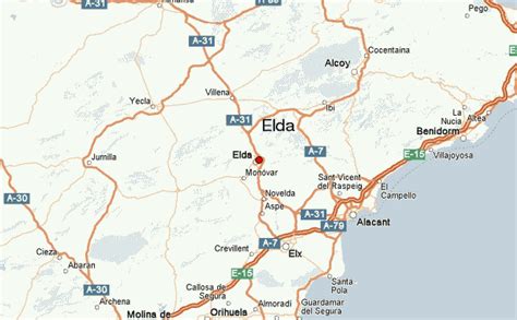 dónde está elda|Mapa MICHELIN Elda